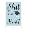 Hilarious Just Got Real Graduation Card, Humorous Graduate Hat Card