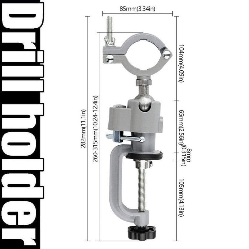 RER Drill Stand Holder Router Grinder Table Vise 360 Degree