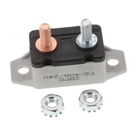 Mobestech 50a Car Circuit Breaker Manual Reset Audio Protection Device for Vehicles Inline Circuit Safety Switch Reliable Overload Protection for Automotive and Systems