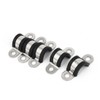 sourcingmap 15mm U Clips EPDM Rubber Lined Mounting Brackets Clamps