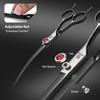 GLADOG 7 Inch Professional Dog Grooming Scissors Kit, 5-in-1 Titanium