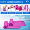 Sukeen Cooling Towel (40"x12"), Ice Towel Sets,Soft Breathable Chilly Towel,Microfiber