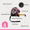 WORKPRO 25-FT Tape Measure with Fractions, 3 Brakes Retractable Measuring