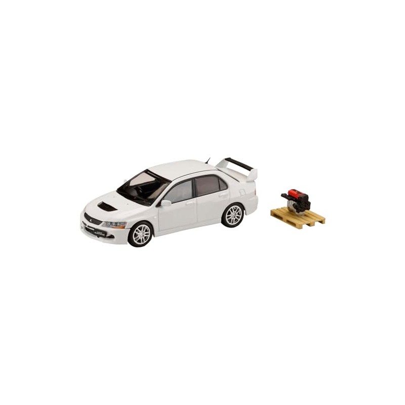 HJ64 1/64 Mitsubishi Lancer Evolution 9 with GSR Engine Display