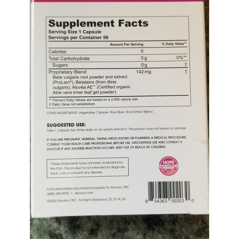 Alovea Limitless Betalains Supplement