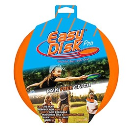 Funsparks Easy Disk Pro Orange Large - Soft Catch Frisbee - Flying Disc - Indoors or Outdoors Games for Kids, Toddlers or Beginner Frisbee Players - Improves Hand Eye Coordination and Focus