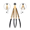 Mafier 4-Piece Kitchen Food Tongs 7" Mini Silicone Serving Tongs