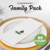 SimuLinen Single Rose Dinner Napkins - Cloth-Like Linen Feel Disposable,