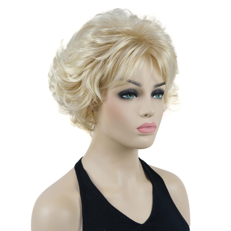 Lydell 8" Short Curly Women Wigs Soft Shaggy Layered Classic