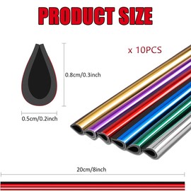 Car Air Vent Decoration FaJoek Pack of 10 20 cm Car Air Outlet Decoration Strips, DIY Car Interior Strips, Car Styling Ventilation Grille Trim Universal (Silver)