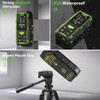 Huepar Dual Laser Measuring Tool, 656Ft Green-Beam Bilateral Digital Laser