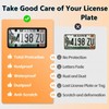 Ettonsun License Plate Cover & Frames, 2 Pack Clear License
