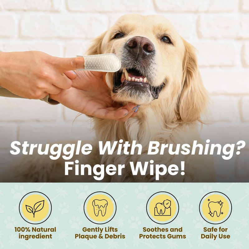 Cocopup Dog Teeth Cleaning Wipes Ear Nose Paws Fur Cleaner