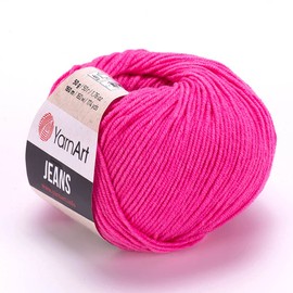 Yarn Art Jeans Yarn 160m, Soft Cotton Amigurumi Doll Animal 50g Knitting Crochet (42)
