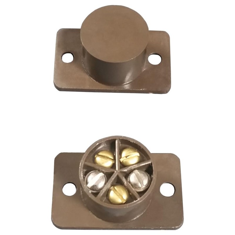 Brown Flush Magnetic Alarm Door Contact Detector Burglar System Reed