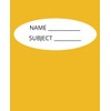 Children's Color Coded Composition Book: Yellow