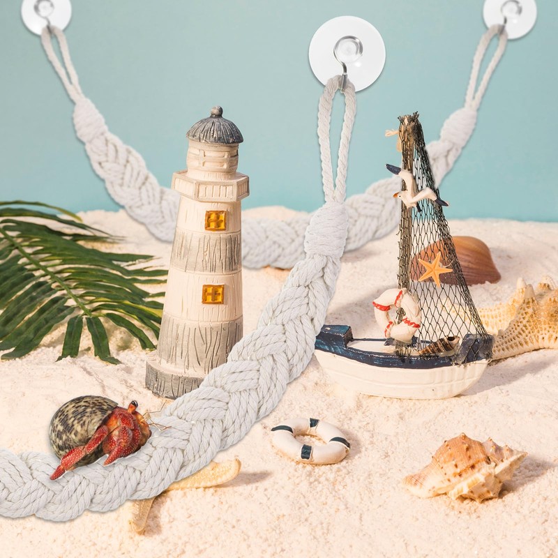 2PCS Hermit Crab Climbing Toys Hermit Crab Accessories Climbing Rope