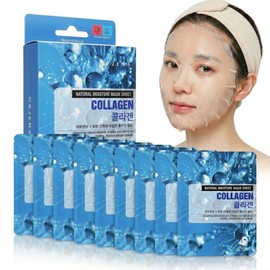 ORJENA Natural Moisture Collagen Mask Sheet 23ml Colágeno Hidrolizado Betaina Alantoína  Mascarilla Firmeza Elástica Hidratante Lifting Sensible...   