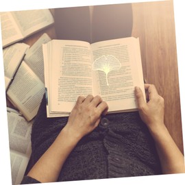 OHPHCALL 5Pcs Intricate Leaf Design Metal Bookmarks Hollow Brass Bookmarks for Women Portable Reading Accessories for Books Journals and Planners