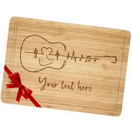 Guitarist Cutting Board, Engraved Guitar Cutting Board, Music Note Decor, Music Teacher Gift, Music Lovers Gift, Gift For Valentines Day