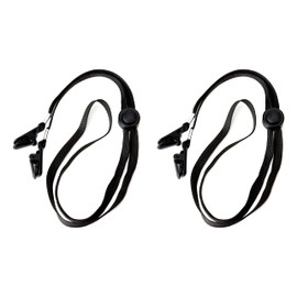 prendre PR-BOUSHIST [Set of 2] Hat Clip Strap Cap Hat Clip Wind Prevention Black Navy Blue Outdoor Leisure, Black