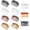 TRKETK Pack of 11 French Side Combs Plastic Decorative Hair
