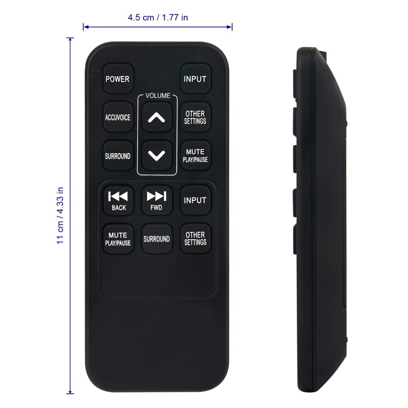 For ZVOX New AV157 Replaced Remote for ZVOX Sound Bar