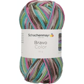 Schachenmayr Bravo Color Hand Knitting Yarn, 50 g Mineral Jacquard