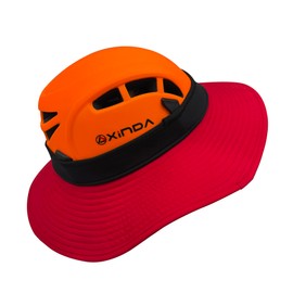 Climbing Helmet Sunshade Hat, Safety Helmets Sun Protection Accessories, Worker Hard Hat Sun Shade Red
