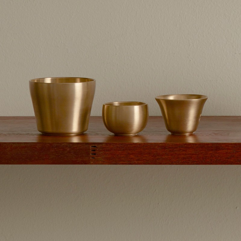 Notdam Bangjja Yugi Mini Water Cup / 놋담 방짜유기 미니물컵