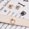 Laughhe 30 Pieces Rivet Stud with Ring 3 Colours Round