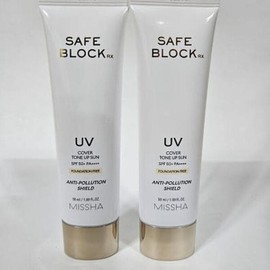 MISSHA 미샤 세이프 블록 RX 커버 톤업 선 50ml 2개 (AD) MISSHA Safe Block RX Cover Tone-Up Sun 50ml 2pcs (AD)
