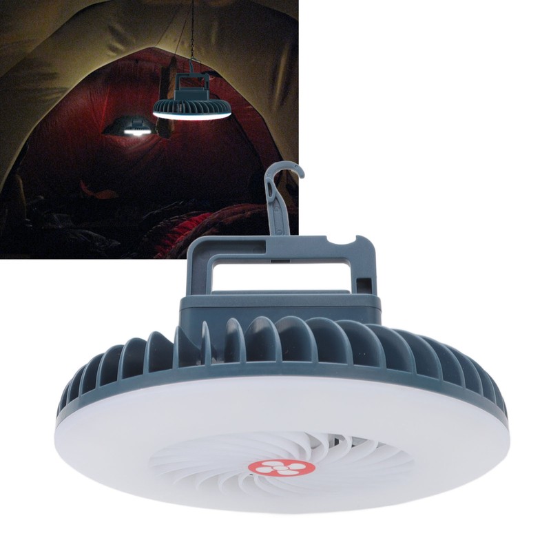 Portable Camping Fan Light LED with Magnet Hook USB Charging