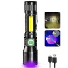 UV Flashlight Black Light, 3-in-1 Magnetic Flashlight Rechargeable, High Lumen