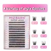 MIZ BARN False Eyelashes 144pcs Lash Extension D Curl Eyelash