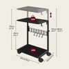 ZIIWIND PC Stand, Height Adjustable Computer Tower Stand, 19.7"-31.5" H,