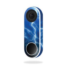 MightySkins Skin Compatible with Nest Hello Video Doorbell - Lightning Storm | Protective, Durable, and Unique Vinyl Decal wrap Cover | Easy to Apply, Remove, and Change Styles | Made in The USA