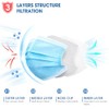 500 Pcs Blue Disposable Face Masks, 3 Ply Face Masks