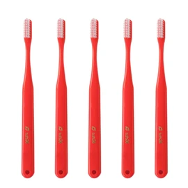 オーラルケア タフト 24 歯ブラシ SS キャップなし 25本入 レッド