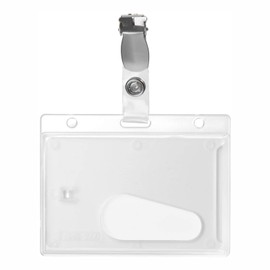 10 x Card Holder ID Card/Credit Card Pockets ID Polycarbonate Clip (86 mm x 54 mm