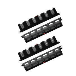 Vertical Fishing Rod Holders Wall-Mounted – Simple Deluxe Fishing Rod Rack, Great Fishing Pole Holder and Rack for Garage, Store 12 Rods or Combos in 13.6 Inches, 2 Pairs Vertical Pole Racks Grey