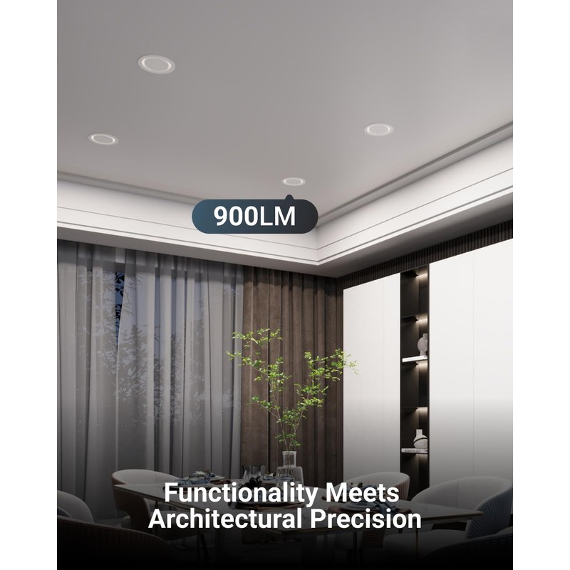 Sunco 6 Pack 6 Inch LED Slim Eclipse Ultra Thin