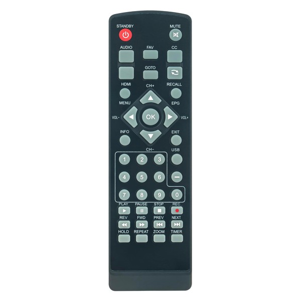 VINABTY AT103B Replace Remote Control fit for Ematic Digital TV