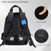 Tool-Backpack with Pockets - Heavy-Duty Multi-use Tools Backpack Blue