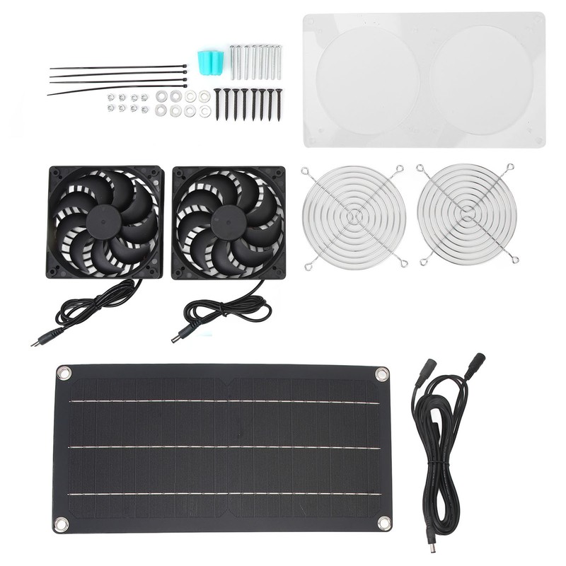 Solar Powered Fan 10W 6V Portable Monocrystalline Silicon PET Laminated
