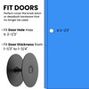 MILYARD 2 Pcs 2-5/8" Diameter Door Hole Cover Plate, Round