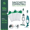12 Compatible Bags for Folletto VK140/VK150 with 12 Fragrances +