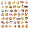 BEATRI Cute Food Stickers 50Pcs Food Sticker Waterproof Vinyl for