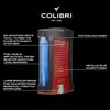 Colibri Daytona Windproof Butane Torch Lighter: Adjustable Flame, Refillable Single-Jet
