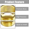 Aitsite Reducer 1/2 to 3/4 Inch Brass Reducer Thread Fitting